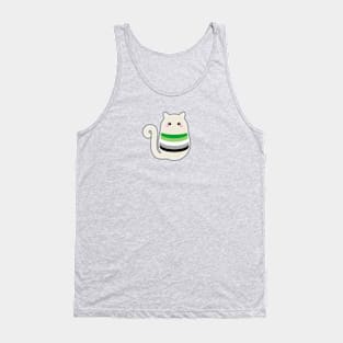 Aromantic Pride Cat Tank Top